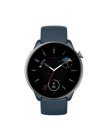 Amazfit GTR Mini 3,25 cm (1.28") AMOLED 42 mm Digital 416 x 416 Pixeles Pantalla táctil Azul, Plata GPS (satélite)