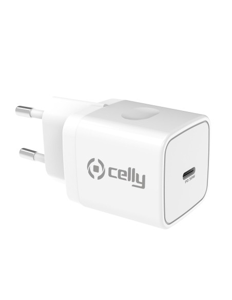 Celly TC1USBC30WWH cargador de dispositivo móvil Smartphone, Reloj inteligente, Tableta Blanco Corriente alterna Interior