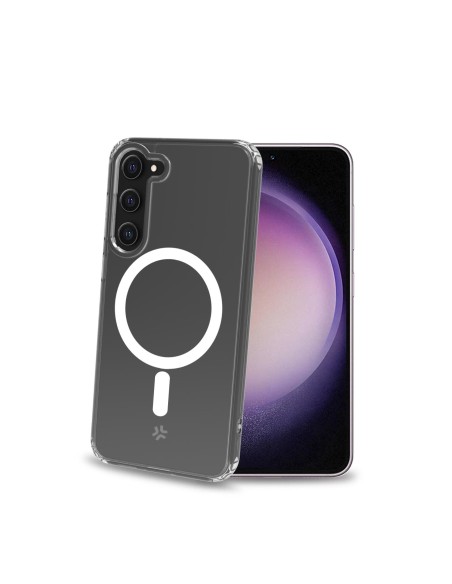 Celly GELSKINMAG1032 funda para teléfono móvil 15,5 cm (6.1") Transparente, Blanco