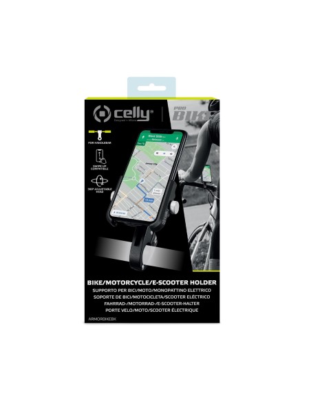 Celly Armor Bike Soporte pasivo Teléfono móvil smartphone Negro