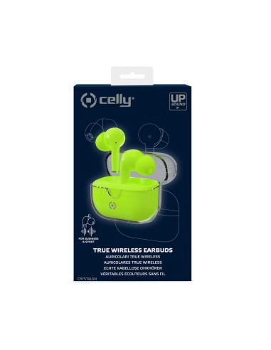 Celly CLEAR Auriculares True Wireless Stereo (TWS) Dentro de oído Llamadas Música USB Tipo C Bluetooth Verde