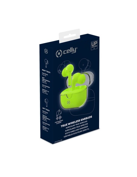 Celly CLEAR Auriculares True Wireless Stereo (TWS) Dentro de oído Llamadas Música USB Tipo C Bluetooth Verde