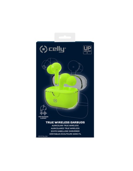 Celly CLEAR Auriculares True Wireless Stereo (TWS) Dentro de oído Llamadas Música USB Tipo C Bluetooth Verde