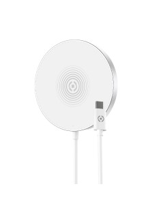 Celly MAGCHARGE cargador de dispositivo móvil Plata, Blanco Interior