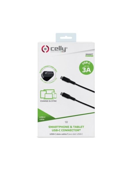 Celly Cable Usb-C - Usb-C  60W 1m Negro