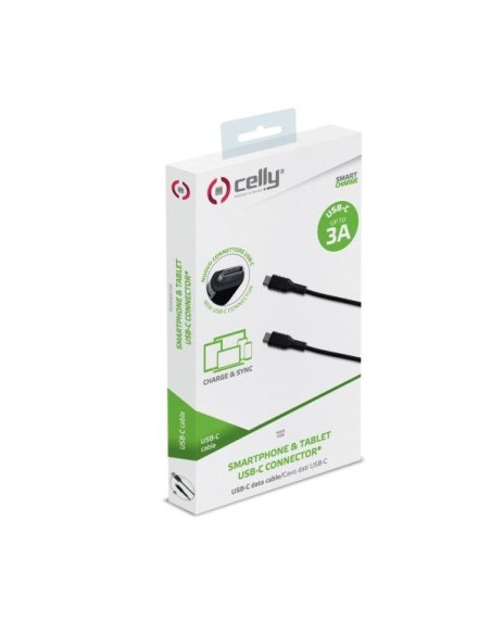 Celly Cable Usb-C - Usb-C  60W 1m Negro