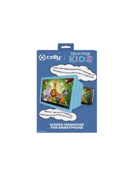 Celly amplificador de pantalla para niños Azul