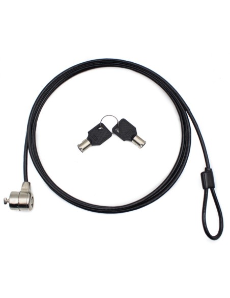 Nilox Cable de Seguridad Doble Llave 1.8 M, Negro