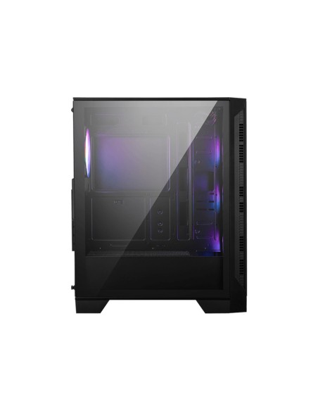 Caja ordenador gaming msi mag forge 121a airflow atx argb cristal templado negro