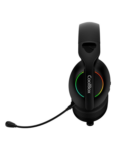 AURICULAR COOLBOX INALAMBRICOS GAMING MULTIDISPOSITIVO MICRO WB01 RGB NEGRO