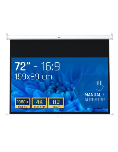 iggual Pantalla manual 16 9 72" 159x89 cm