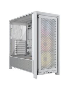 CAJA ATX SEMITORRE CORSAIR FRAME 4000D RS ARGB CRISTAL TEMPLADO BLANCA