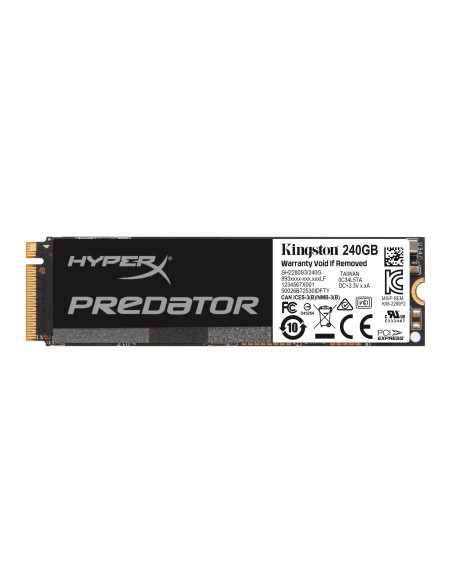 HyperX Predator SHPM2280P2 240G unidad de estado sólido M.2 240 GB PCI Express 2.0 MLC