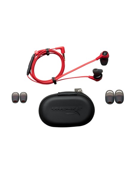HyperX Cloud Earbuds Auriculares Dentro de oído Conector de 3,5 mm Negro, Rojo