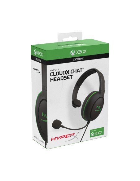 HyperX CloudX Chat Auriculares Diadema Conector de 3,5 mm Negro, Verde