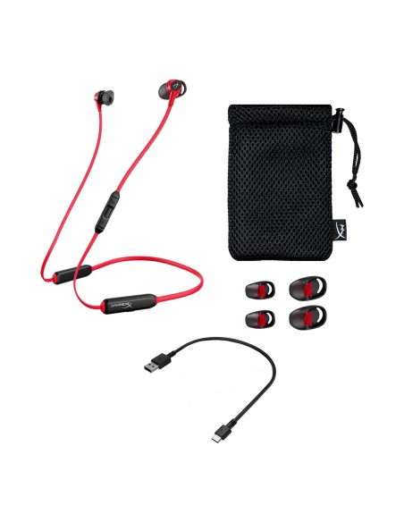 HyperX Cloud Auriculares Dentro de oído Bluetooth Negro, Rojo