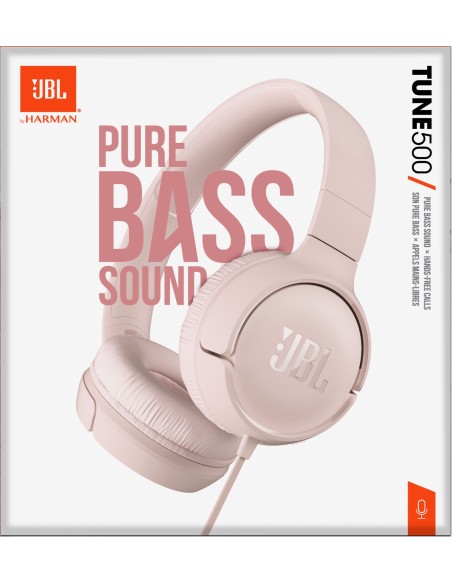 JBL Tune 500 Auriculares Alámbrico Diadema Música Rosa