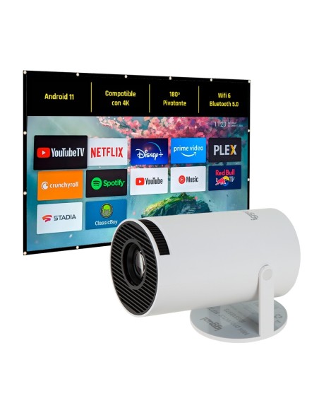 iggual Pack bundle mini proyector + pantalla
