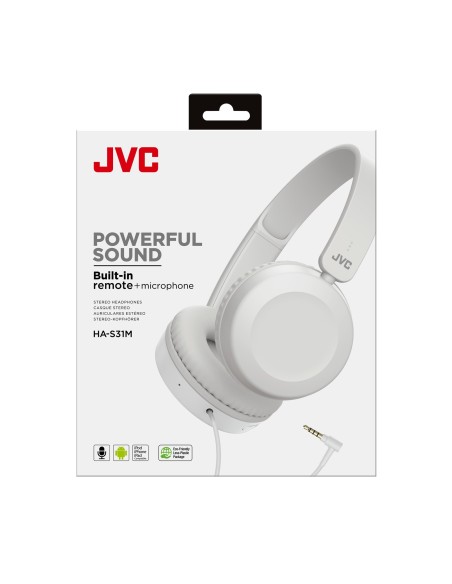 JVC HA-S31M-W Auriculares diadema conector de 3.5mm blanco