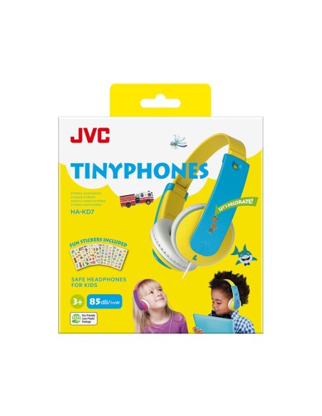 JVC HA-KD7-Y Auriculares Alámbrico Diadema Música Azul, Amarillo