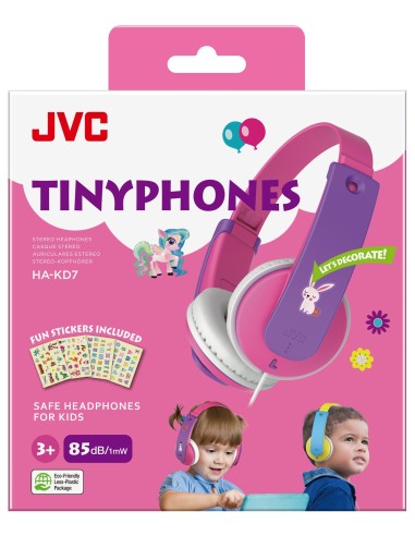 JVC HA-KD7-P Auriculares Alámbrico Diadema Música Rosa, Púrpura