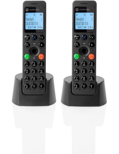MOTOROLA DOT202 teléfono DECT DUO Negro