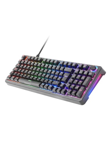 Mars Gaming Tecl. MKPROYES Silent Switch RGB Negro