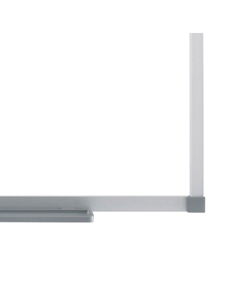 Nobo Pizarra blanca Basic magnética de acero 600x450 mm con marco básico