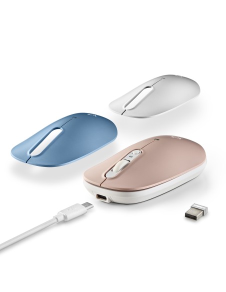 NGS RATON MULTIDISPOSITIVO 2.4GHZ RECARGABLE SHELL