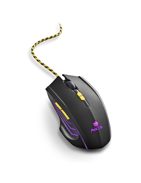 NGS RATON GAMING CON CABLE Y LUZ LED 3200DPI