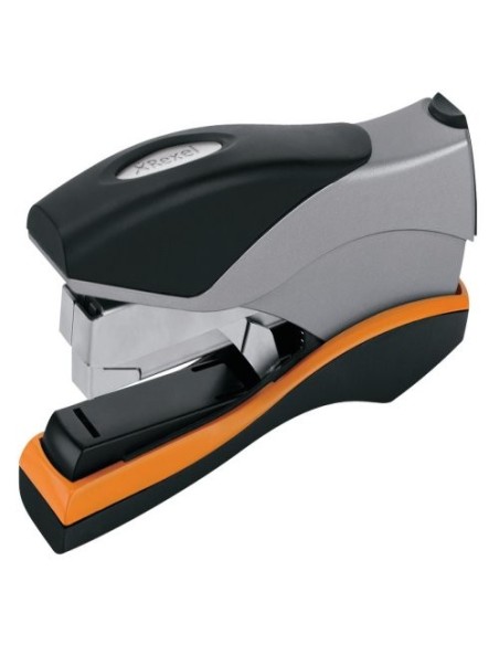 Rexel Grapadora Optima 40 sin esfuerzo plateada negra