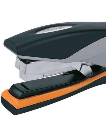 Rexel Grapadora Optima 40 sin esfuerzo plateada negra