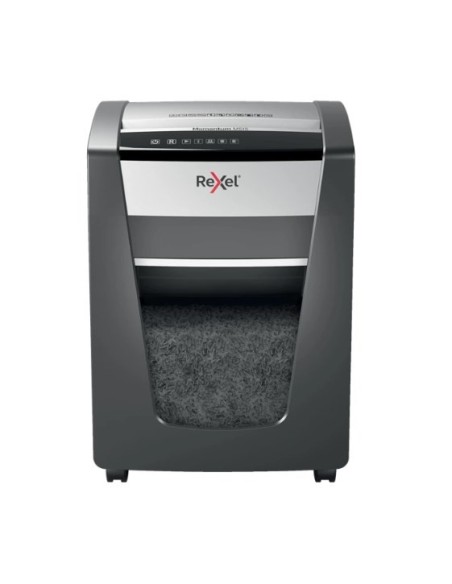 Rexel M515 triturador de papel Microcorte 60 dB 23 cm Negro, Plata