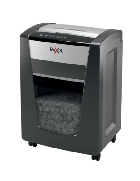 Rexel M515 triturador de papel Microcorte 60 dB 23 cm Negro, Plata