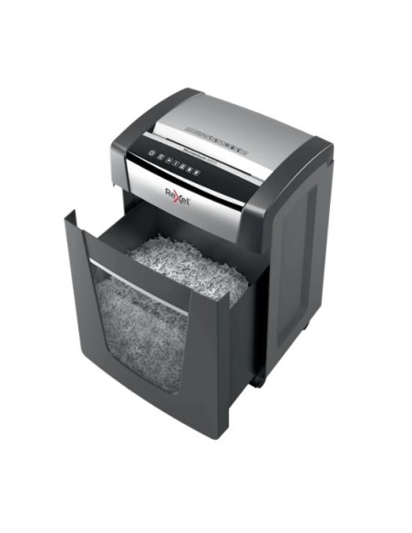 Rexel M515 triturador de papel Microcorte 60 dB 23 cm Negro, Plata