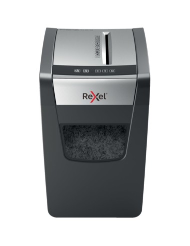 Rexel Momentum X410-SL triturador de papel Corte cruzado Negro, Gris