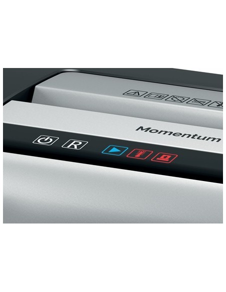 Rexel Momentum X410-SL triturador de papel Corte cruzado Negro, Gris