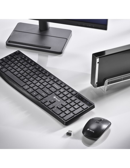 NGS HYPE KIT, QWERTY, PT teclado Ratón incluido Bluetooth Portugués Negro