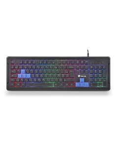 NGS GKX-305, AZERTY, FR teclado USB Francés Negro