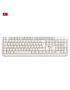 NGS Spike, QWERTY, PT teclado USB Portugués Blanco