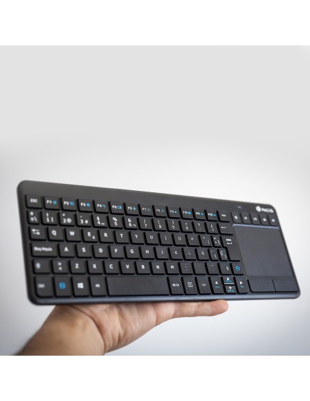 NGS TV Warrior, AZERTY, FR teclado RF inalámbrico Francés Negro