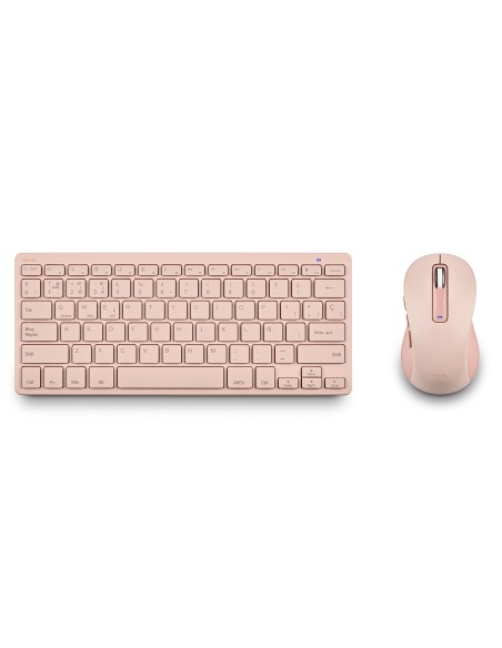 NGS FANTASY (QUERTY, ES) teclado Ratón incluido Universal RF Wireless + Bluetooth QWERTY Español Rosa