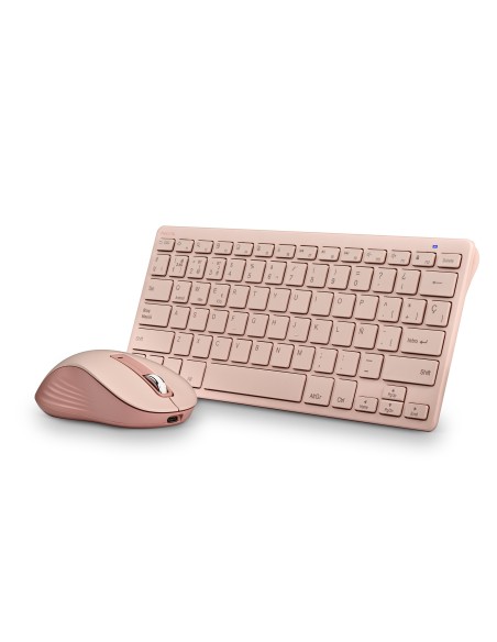 NGS FANTASY (QUERTY, ES) teclado Ratón incluido Universal RF Wireless + Bluetooth QWERTY Español Rosa