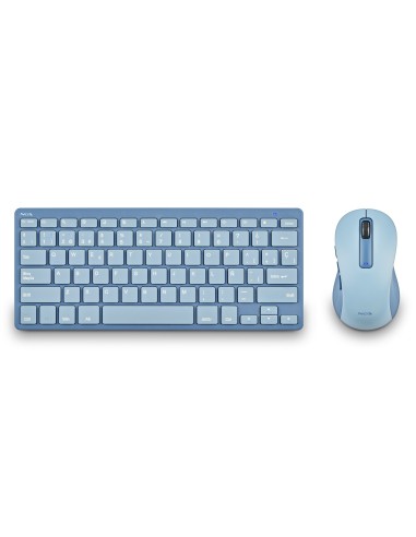 NGS FANTASY (QUERTY, ES) teclado Ratón incluido Universal RF Wireless + Bluetooth QWERTY Español Azul
