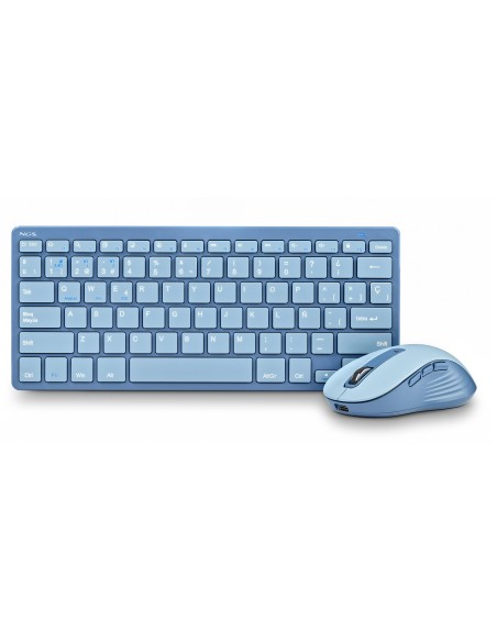 NGS FANTASY (QUERTY, ES) teclado Ratón incluido Universal RF Wireless + Bluetooth QWERTY Español Azul