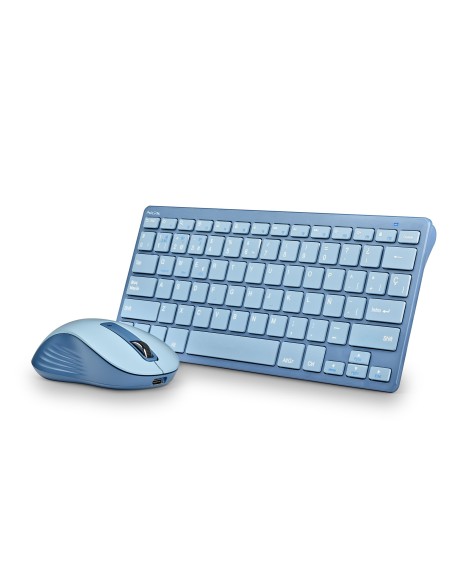 NGS FANTASY (QUERTY, ES) teclado Ratón incluido Universal RF Wireless + Bluetooth QWERTY Español Azul