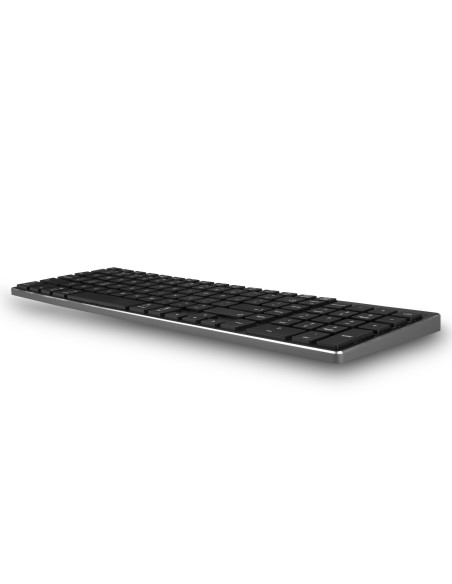 NGS FORTUNE-BT, AZERTY, FR teclado Bluetooth Francés Negro, Plata