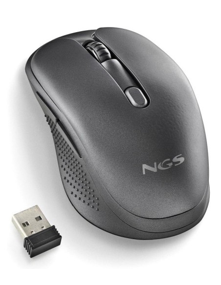 RATON NGS INALAMBRICO LASER EVOPEEP BLACK RECARGABLE MULTIMODO NEGRO USB-A