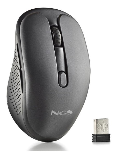 RATON NGS INALAMBRICO LASER EVOPEEP BLACK RECARGABLE MULTIMODO NEGRO USB-A