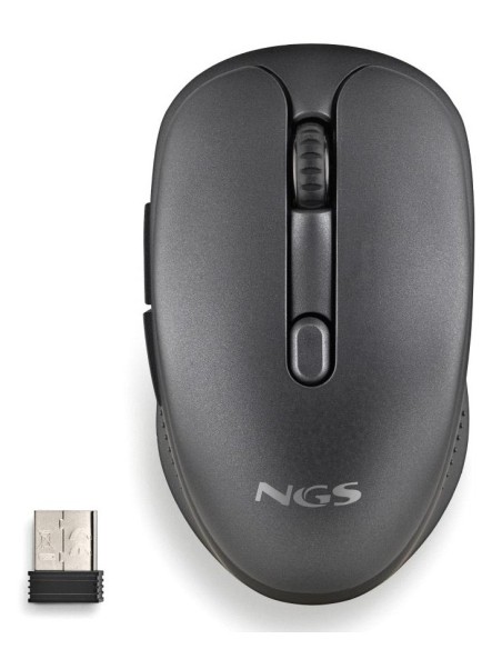 RATON NGS INALAMBRICO LASER EVOPEEP BLACK RECARGABLE MULTIMODO NEGRO USB-A